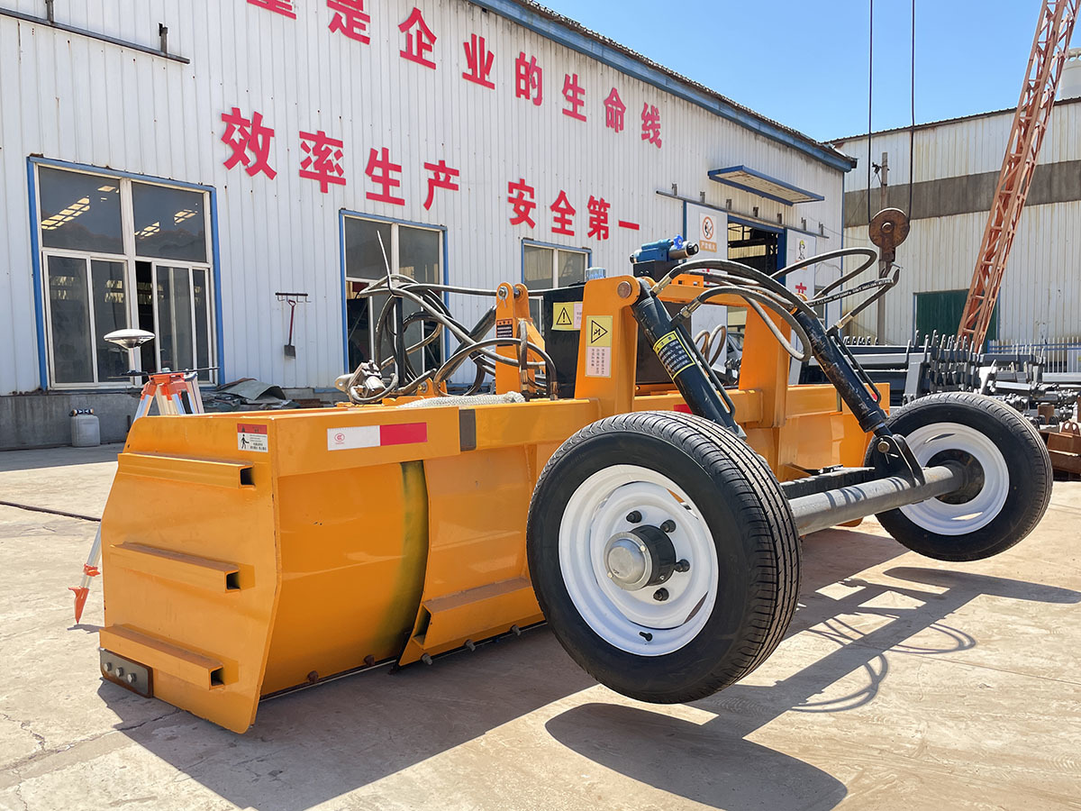 Straight beam satellite grader