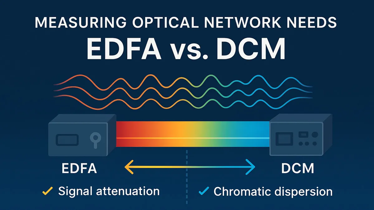 How to Measure If Your Optical Network Needs EDFA or DCM: Power Budget & Dispersion Analysis Guide