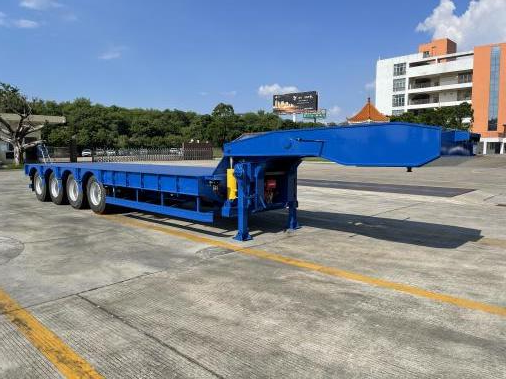 Hydraulic gooseneck lowbed semitrailer