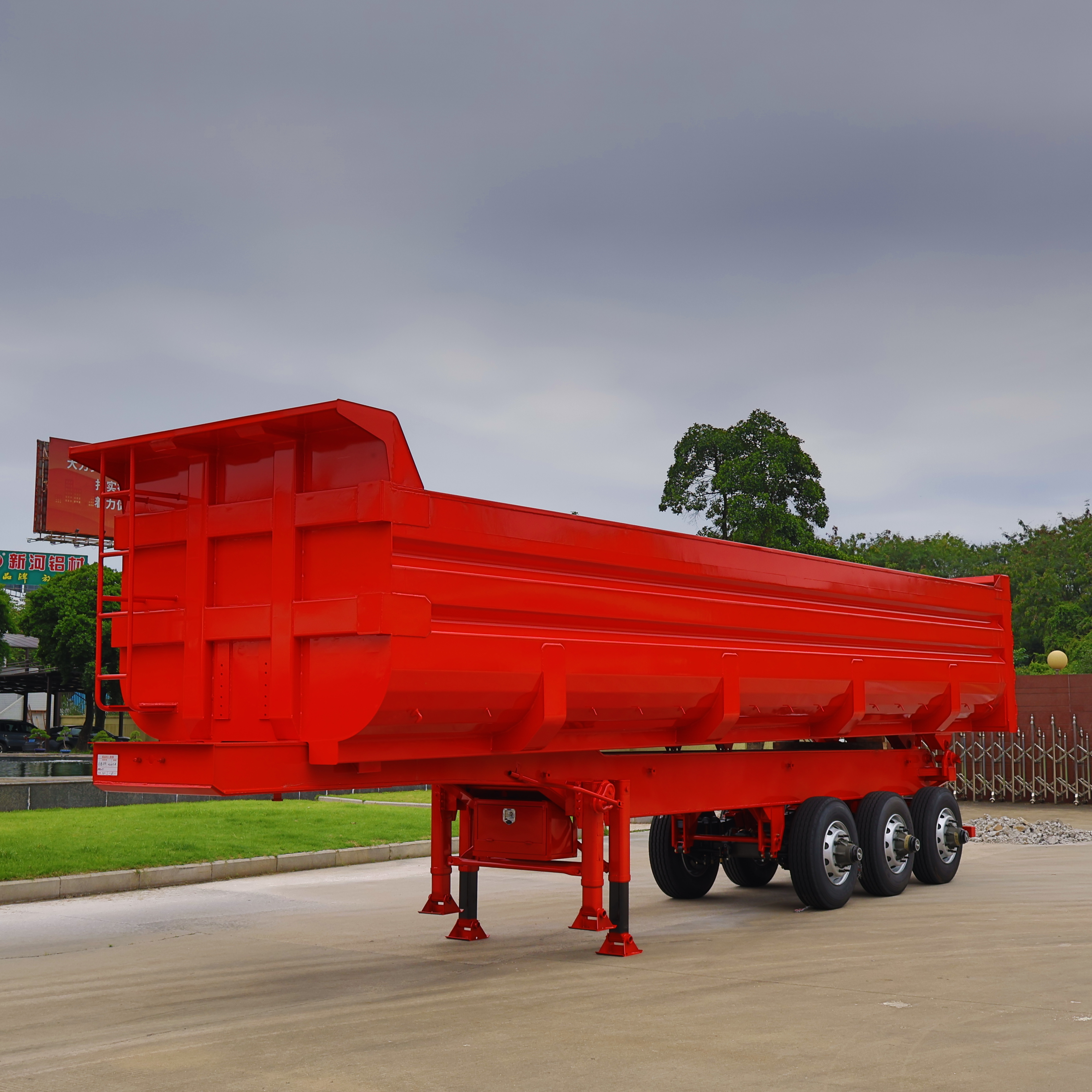 U-type Rear Tipping Transportation Semi-trailer