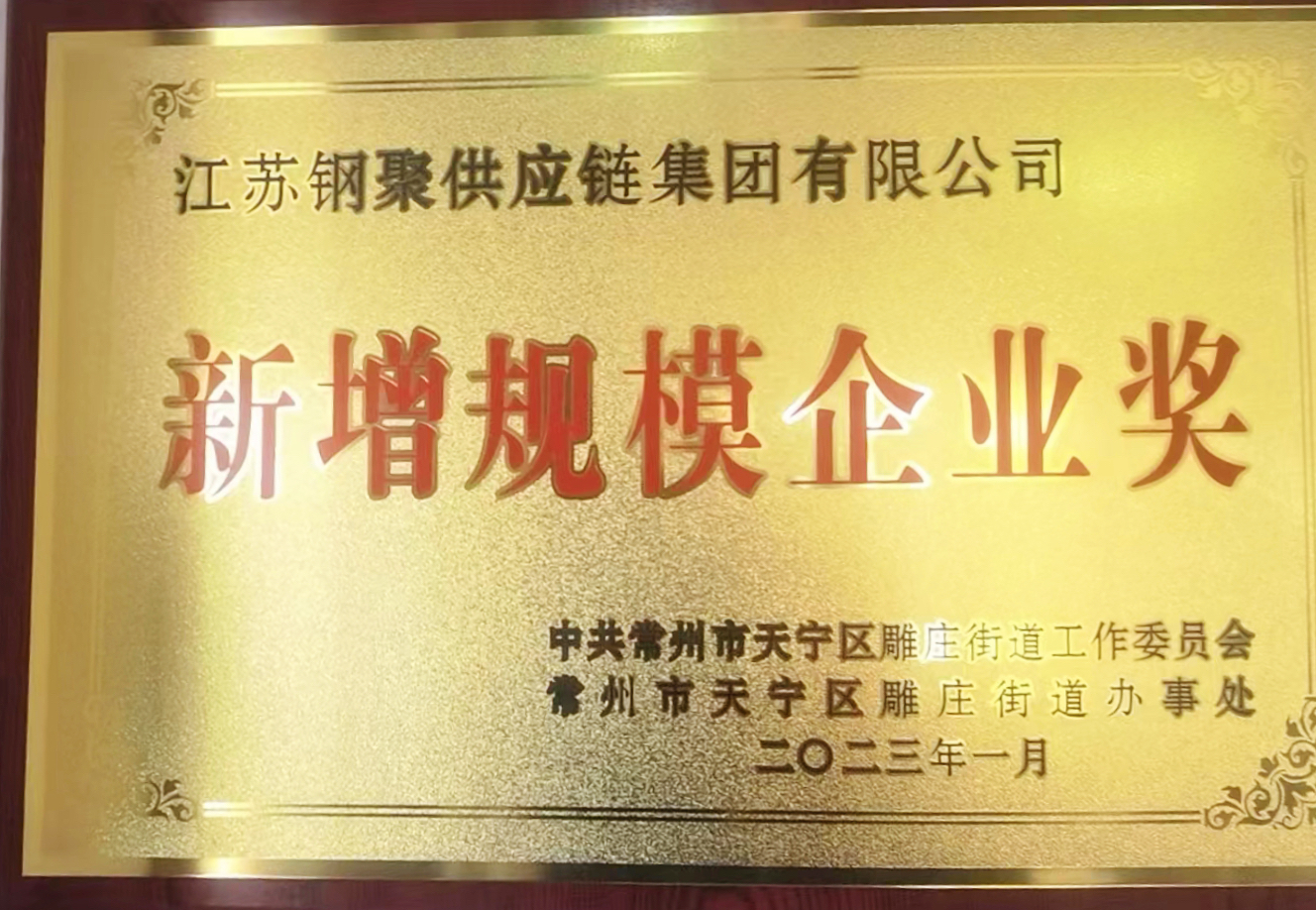 新增規(guī)模企業(yè)獎(jiǎng)