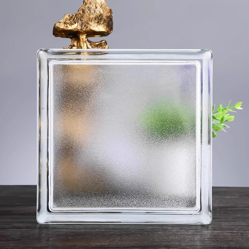 Square hollow crystal bricks for art wall decor