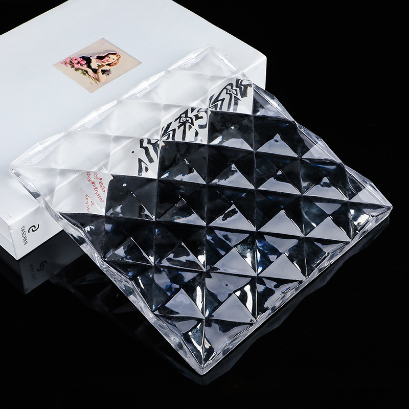 Square Ice Patterned Crystal Sheet As Art Wall Tiles