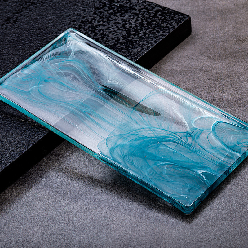 Art Painted Crystal Rectangle Sheet As Art Wall Decoration
