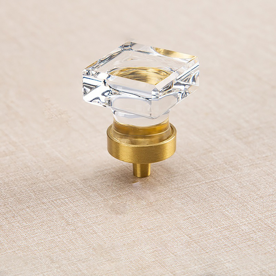 Elegant Square Crystal Door Hardware