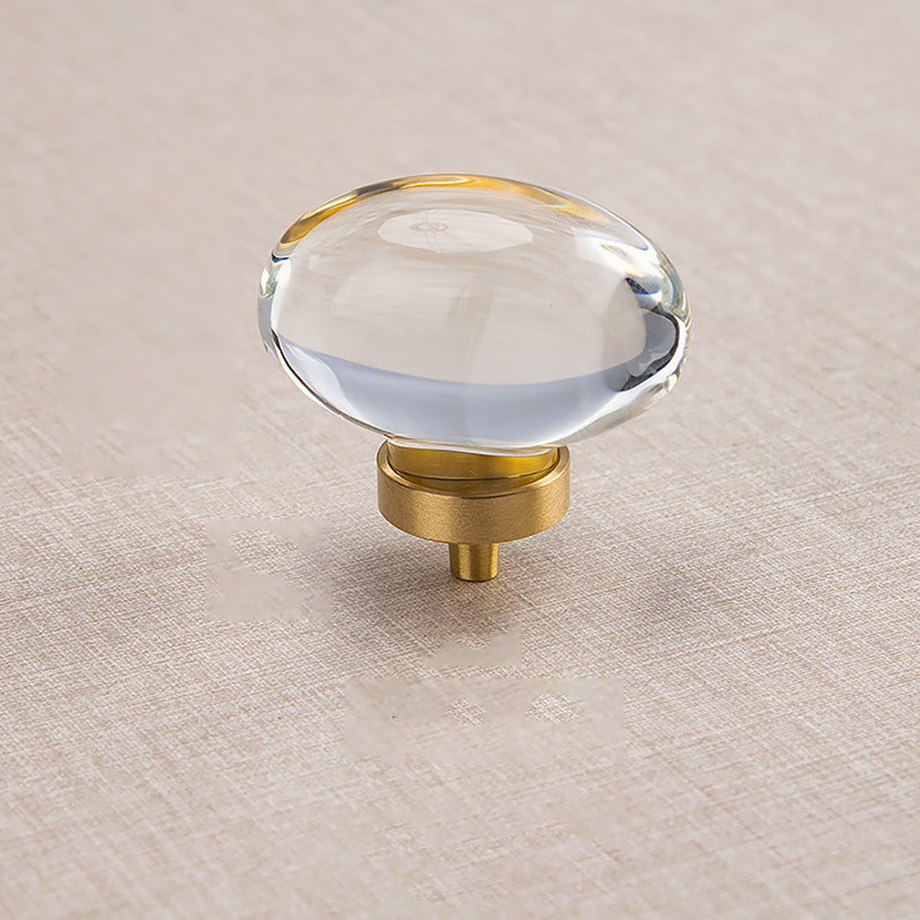 Nice Egg Shaped Crystal Door Handle