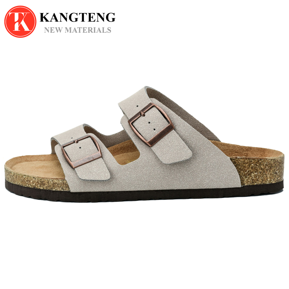 High quality unisex cork sole women mens summer slide slipper shoes outdoor adjustable flat shoes beach slipper for men