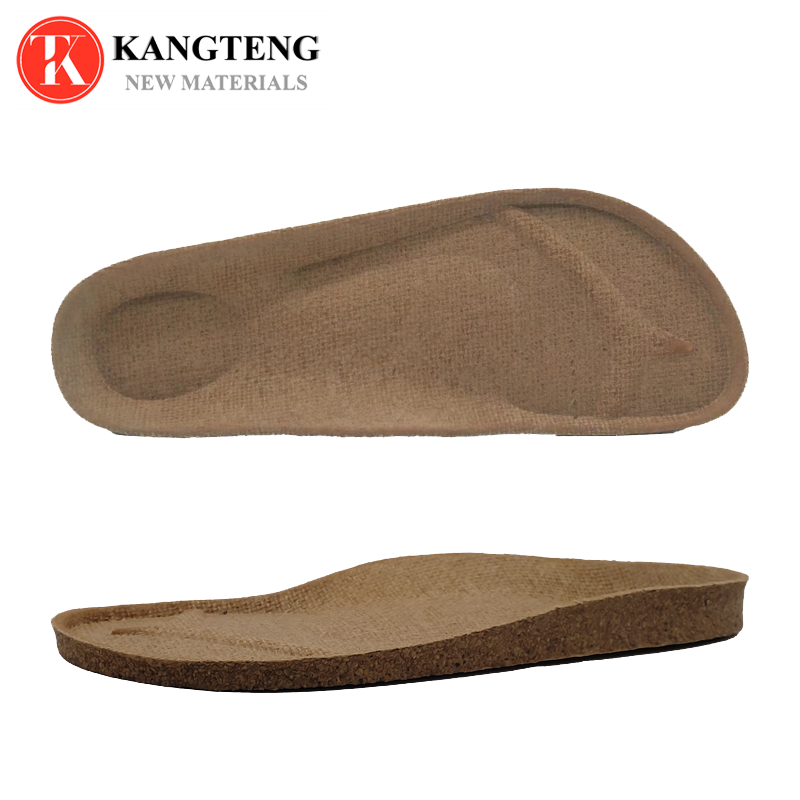 High Quality Natural Latex Cork Footbed/Midsole：KT-0122