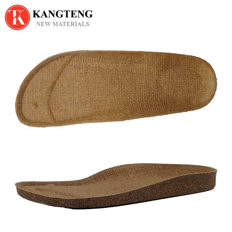 High Quality Natural Latex Cork Footbed/Midsole：KT-1688