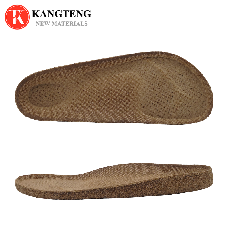 High Quality Natural Latex Cork Footbed/Midsole：KT-989