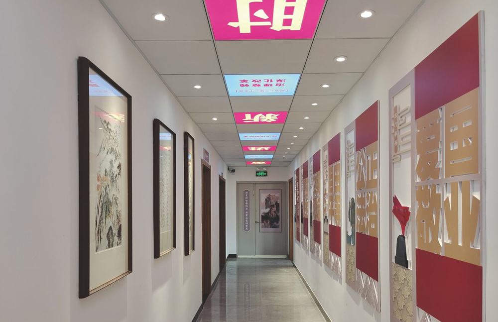下陳街道前阮村文化禮堂過道