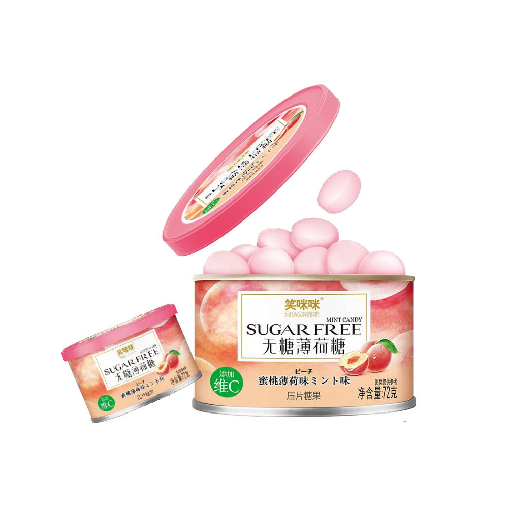 Xiao Mi Mi Sugar-Free Mints-Peach Flavor 72g