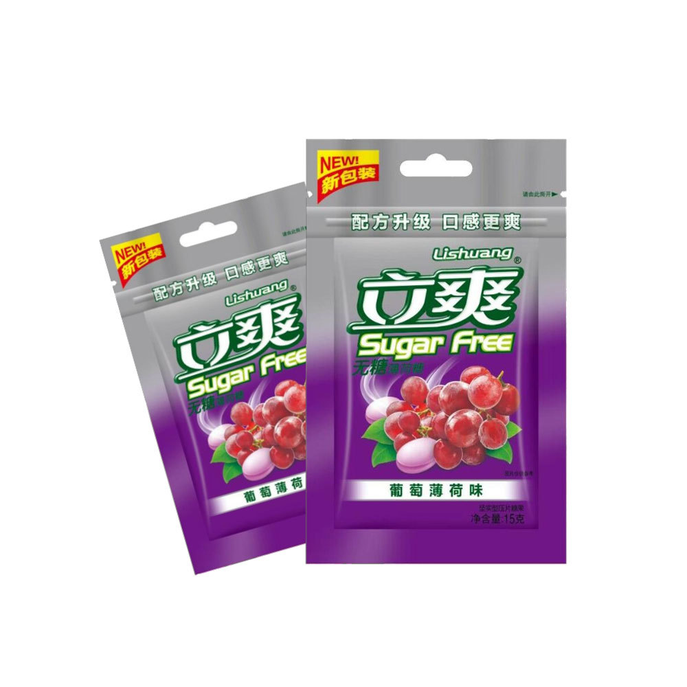 Li Shuang sugar-free mint candy-grape mint flavor 15g