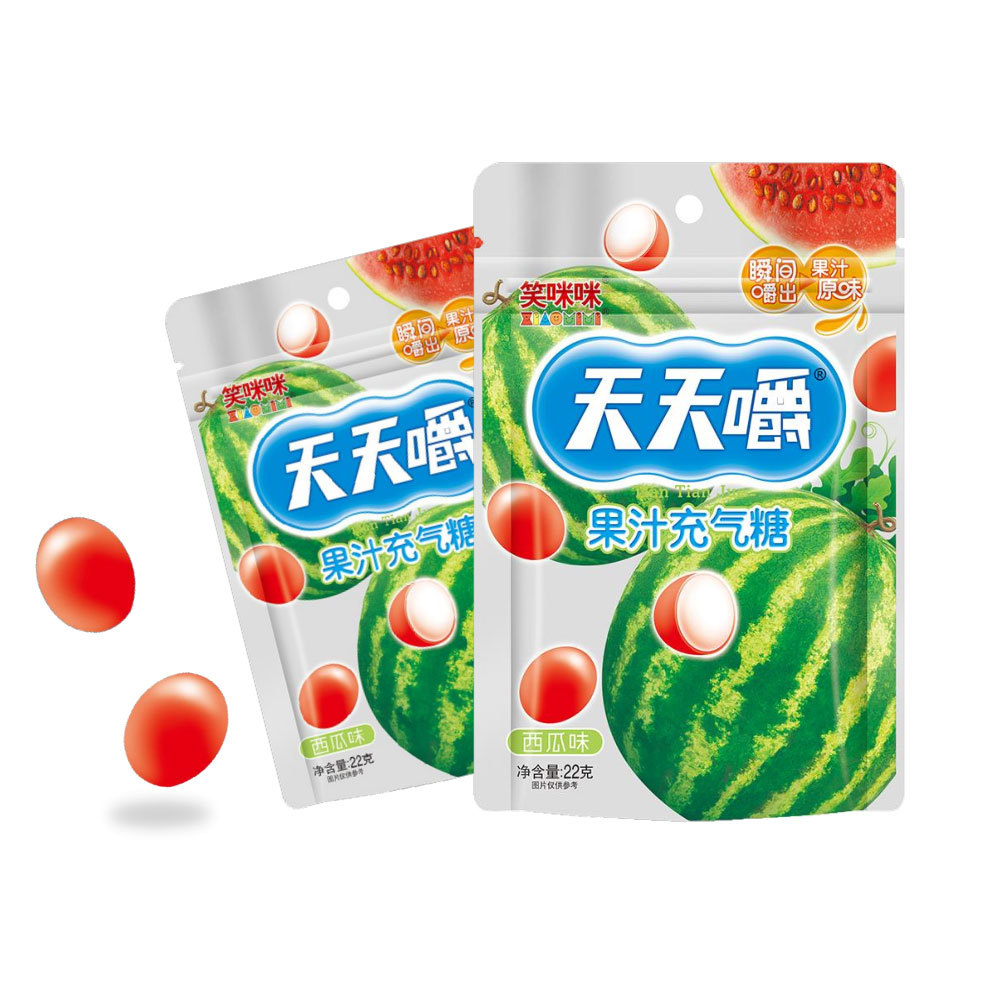 Tian Tian Jiao fruit juice inflatable sugar -22 grams of watermelon flavor