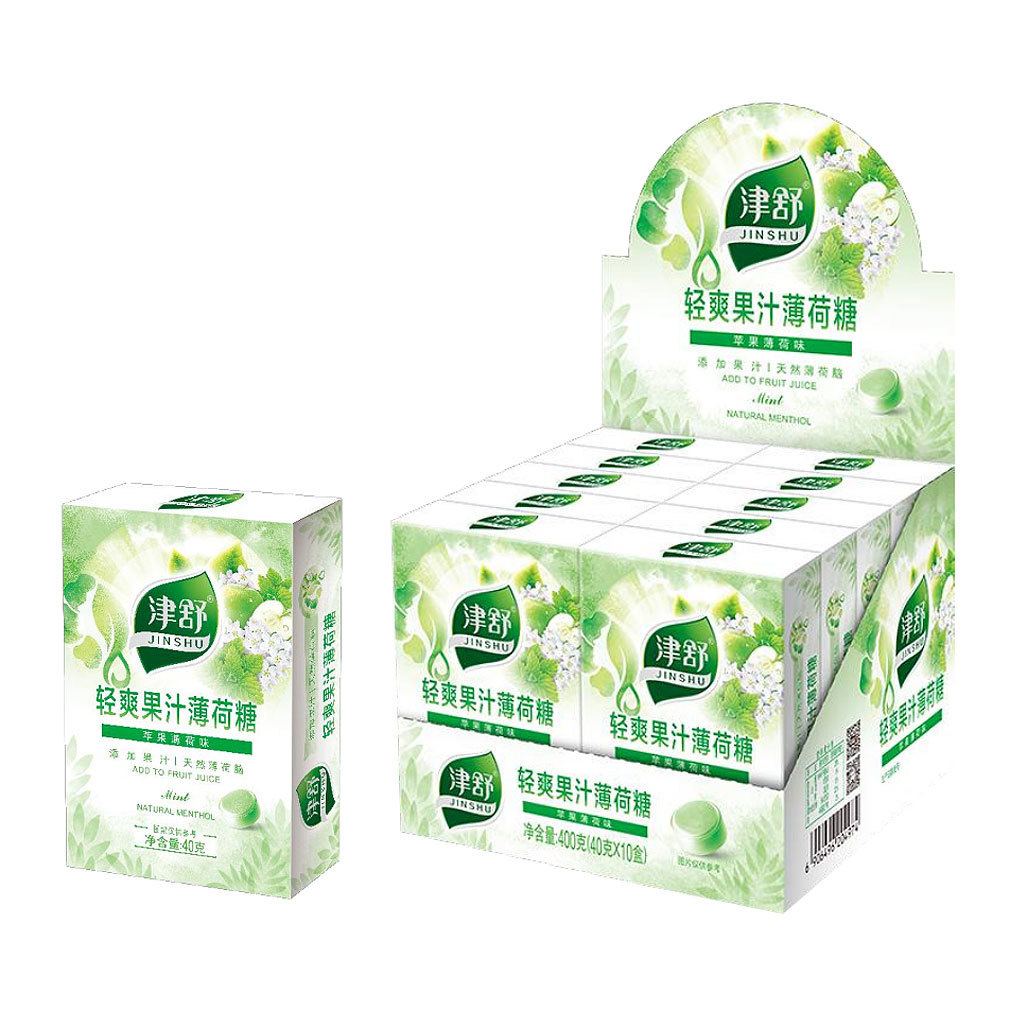 Jin Shu light juice mint candy 40 Apple Mint Flavor