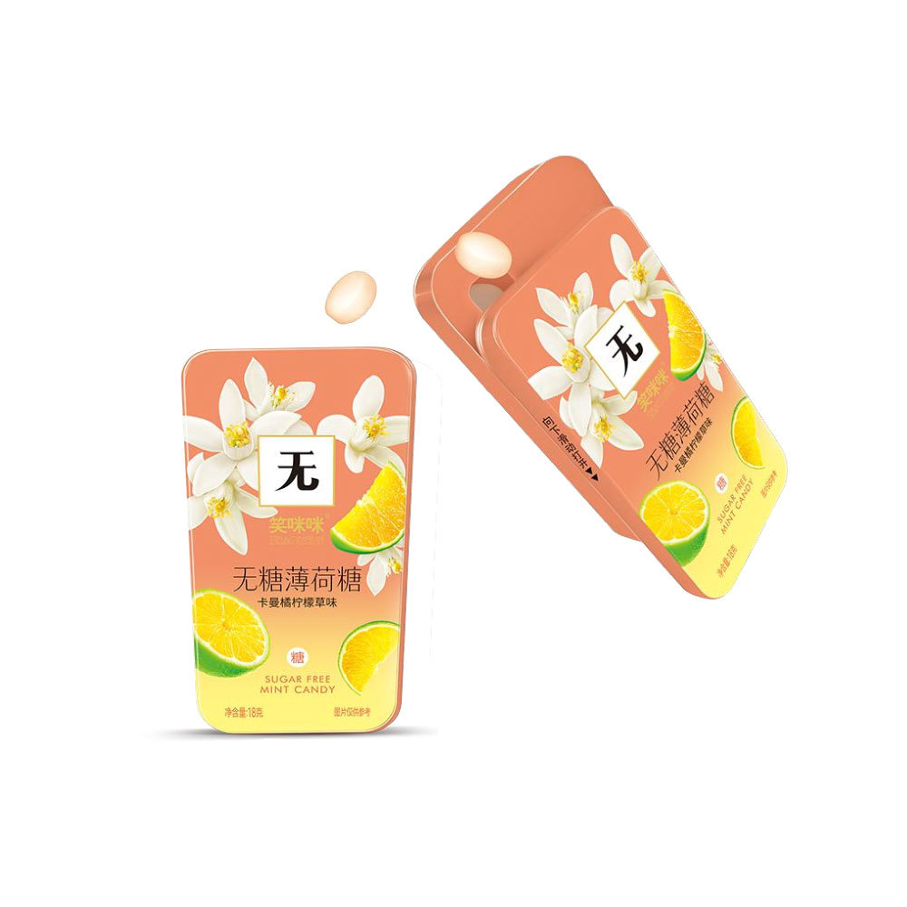 Xiao Mi Mi Candy-Free Mints-Carman Orange Lemongrass Flavor 18g