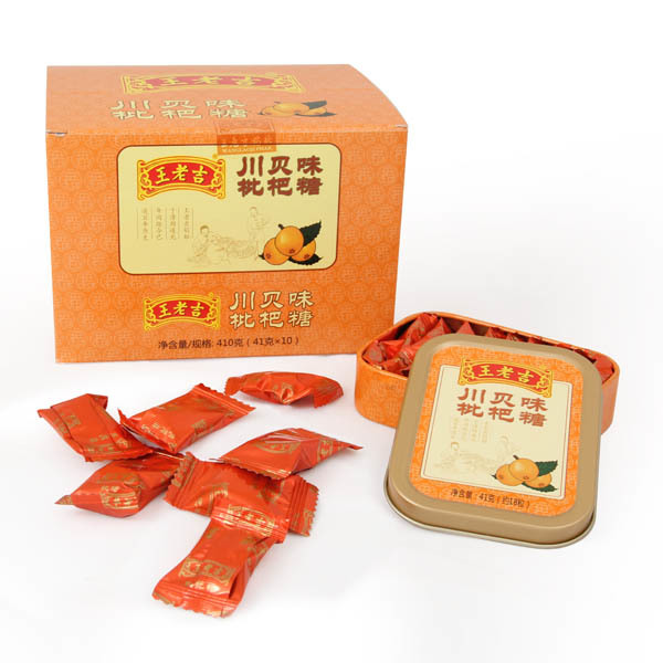 Wanglaoji Chuanbei Loquat Sugar (Iron Boxed) 41g