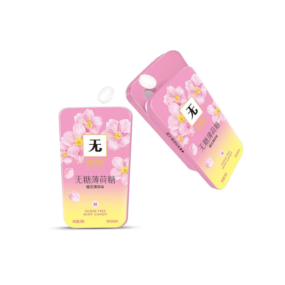 Xiao Mi Mi Sugar Free Mints-Sakura Mint Flavor 18g