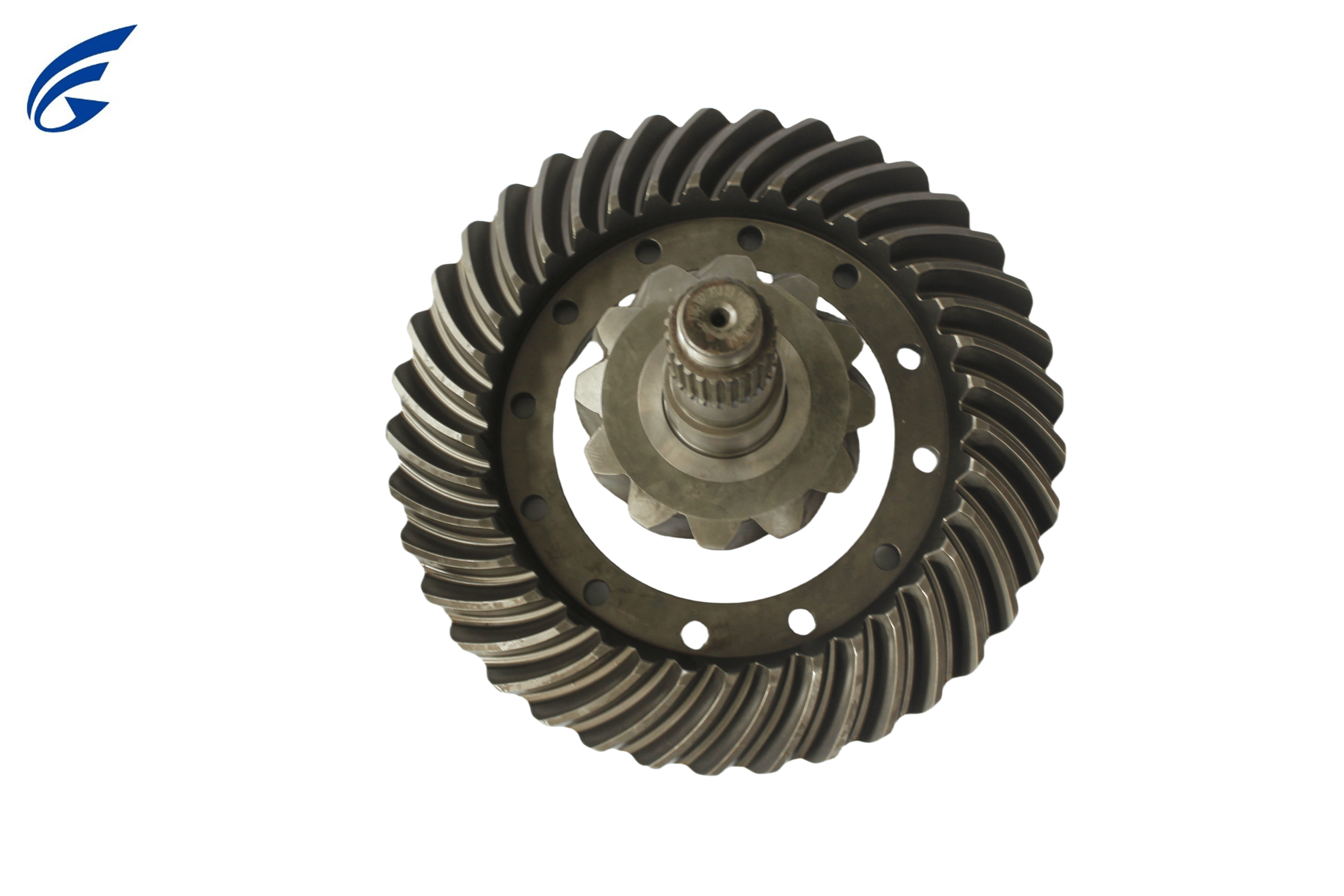 Crown Wheel and Pinion for Truck Differential, 12:37 Ratio, OEM SCANIA 1327233, High - Quality Spiral Bevel Gear
