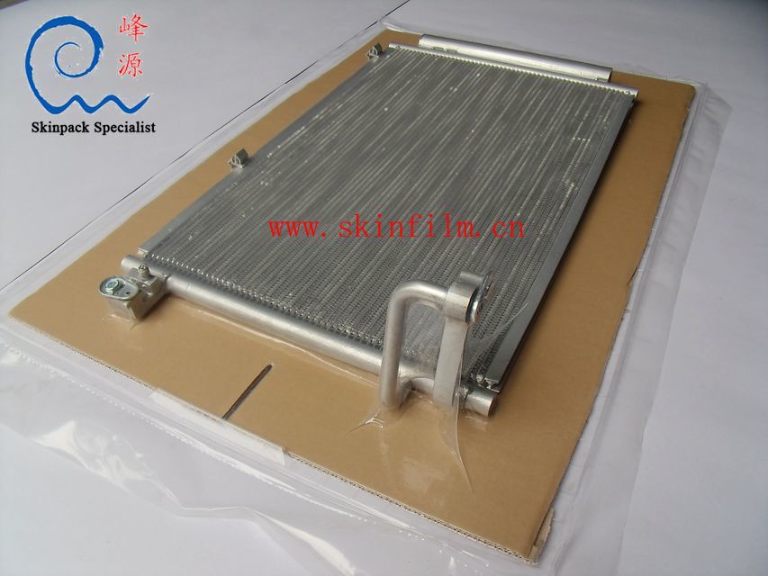  散热器贴体膜（汽车水箱冷凝器贴体膜）散热器贴体包装实例1：