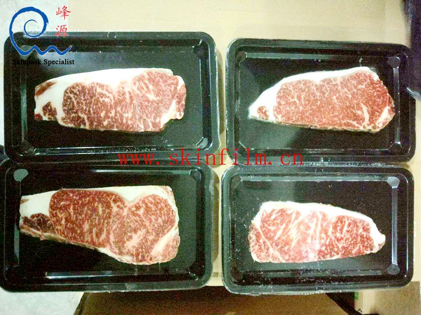  海鲜冷鲜肉食品 贴体包装机（真空贴体包装机）冷鲜肉贴体包装实例：