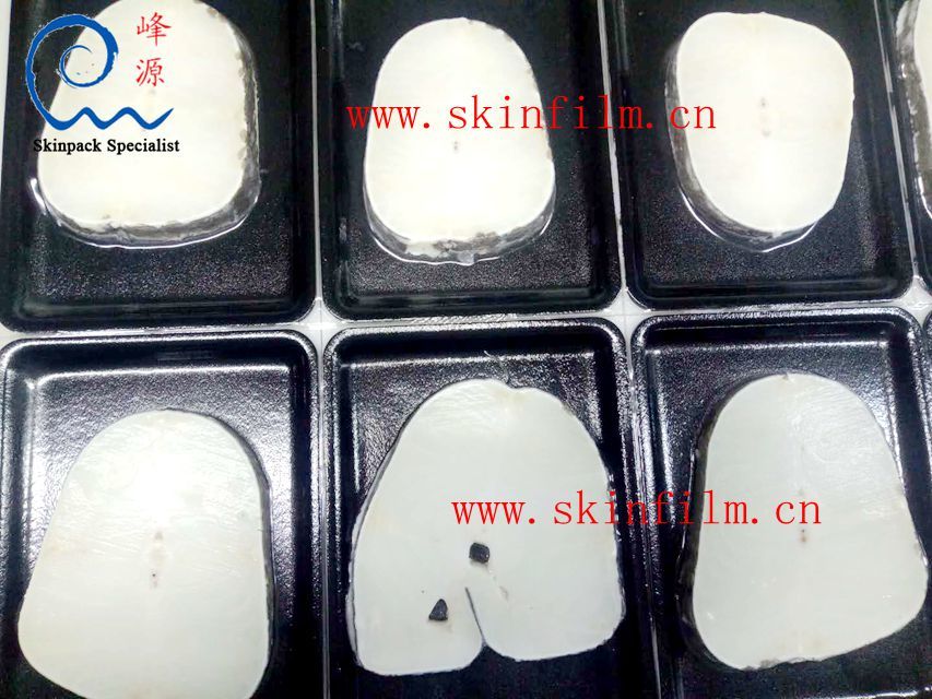 Packaging effect of seafood and aquatic product skin packer with strong vacuum suction