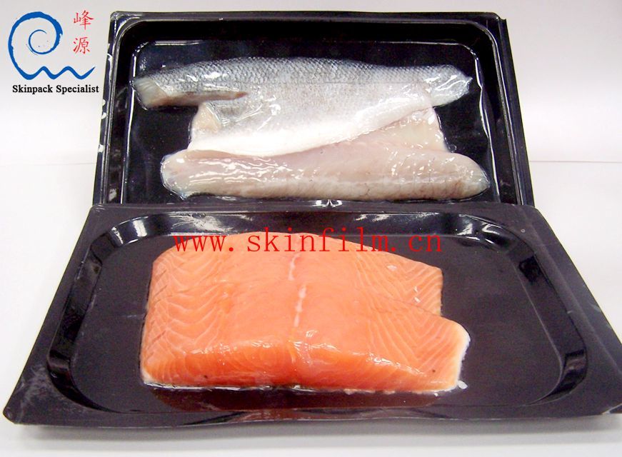 Seafood vacuum skin packaging machine