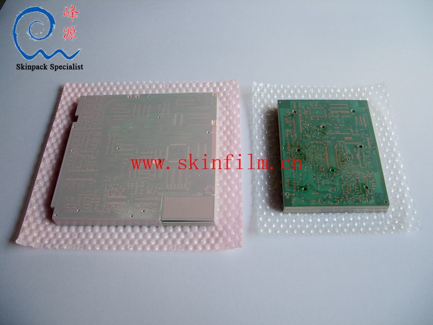 Circuit board vacuum packaging film (PCB vacuum skin packaging film) Circuit board body packaging example 2:  