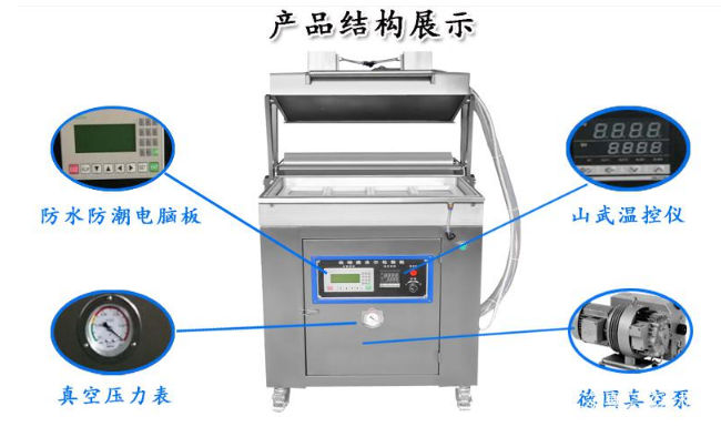 Seafood cold and fresh meat food skin packaging machine (vacuum skin packaging machine) Picture: