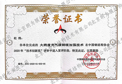 大跨度技術(shù)創(chuàng)新個人獎 大跨度技術(shù)創(chuàng)新個人獎