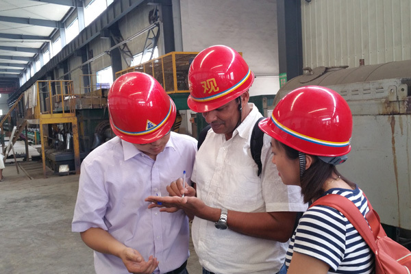 Our personnel and Indian guests at the equipment use site