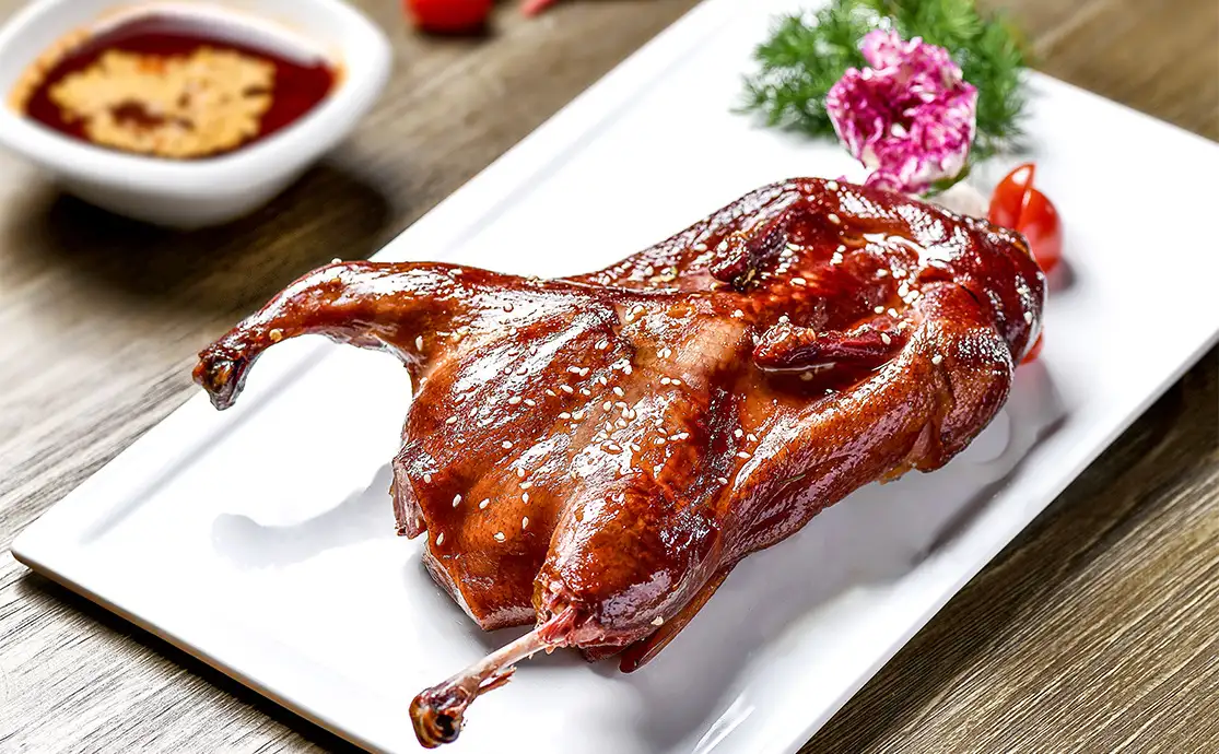 Crispy fried duck