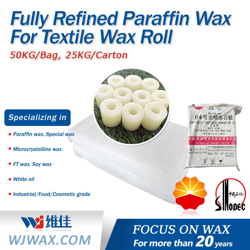 Fully Refined Paraffin Wax For Textile Wax Roll