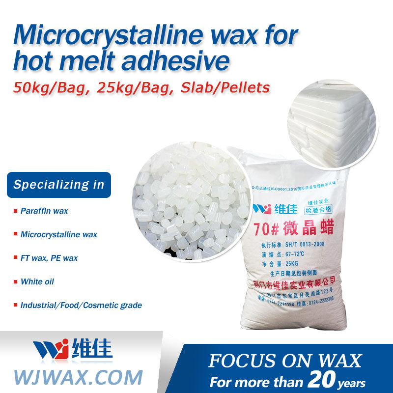 Microcrystalline wax for hot melt adhesive