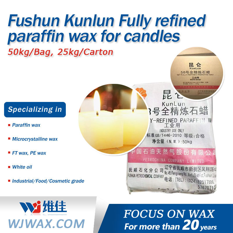 Fushun Kunlun Fully refined paraffin wax for candles