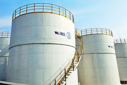 White oil tank