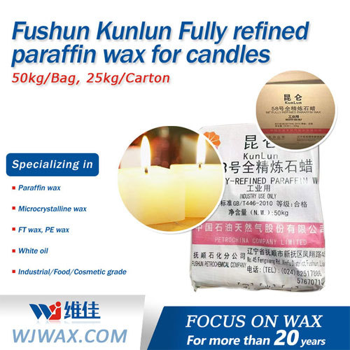 Fushun Kunlun Fully refined paraffin wax for candles