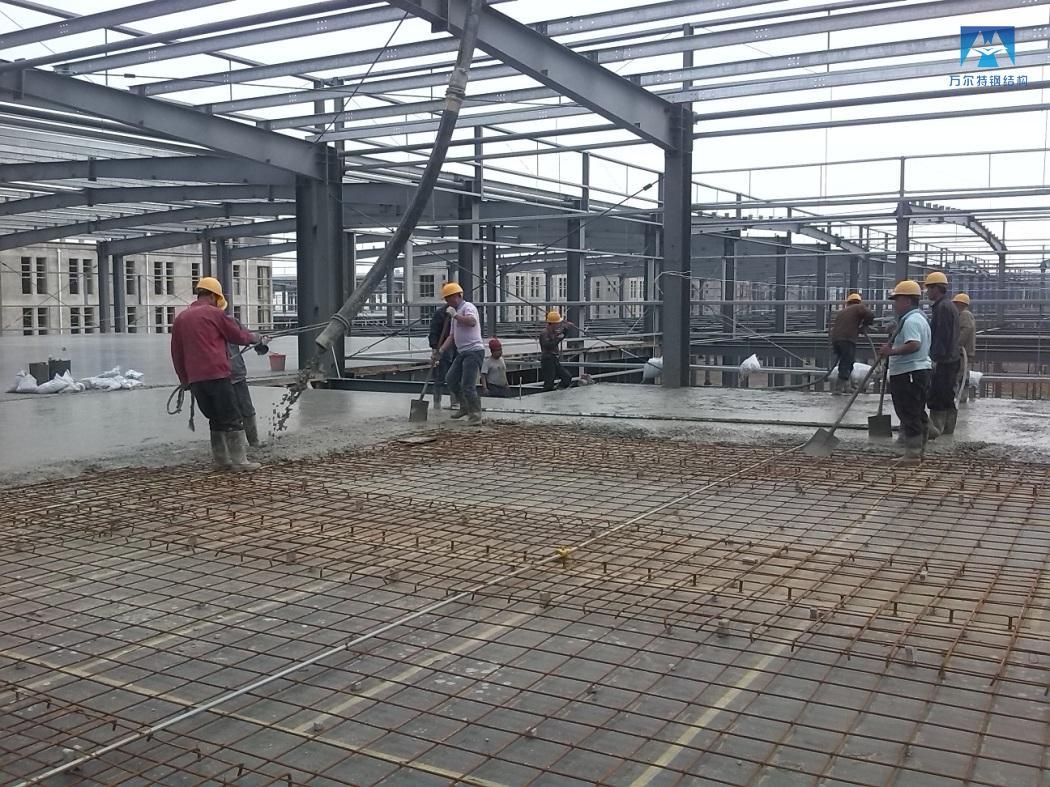 Second floor pouring