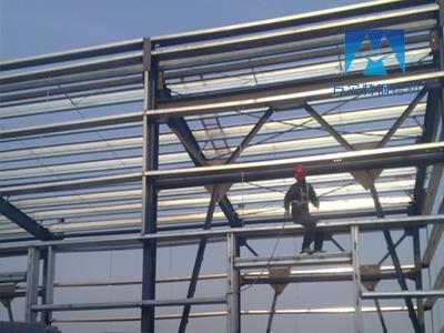 Installation of steel structure