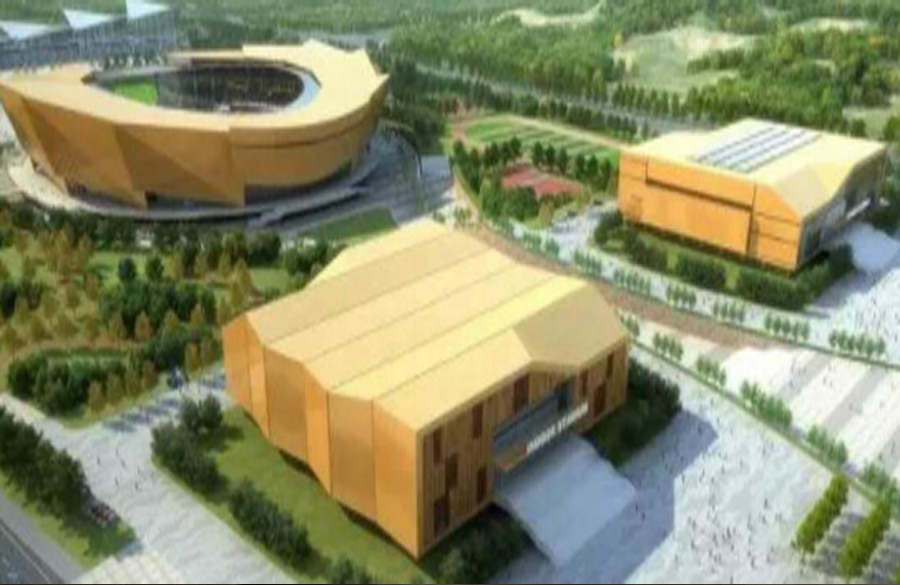 Wante Group launched the spring battle of Yulin Convention and Exhibition Center project.