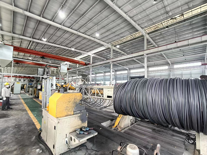 The company's annual output of 50000 tons of quenching-tempering spring steel wire project (phase I) completed environmental protection acceptance publicity