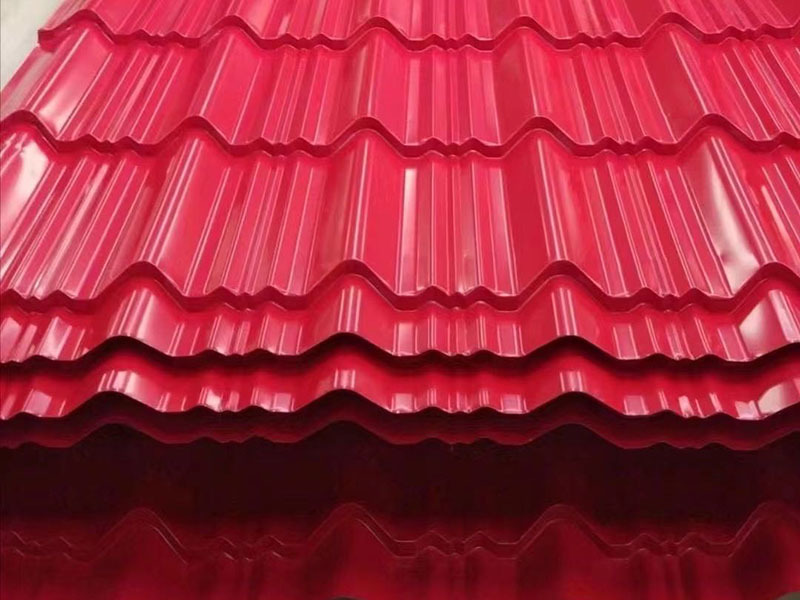 Color-coated corrugated steel sheet,roofing steel sheet 25-196-980