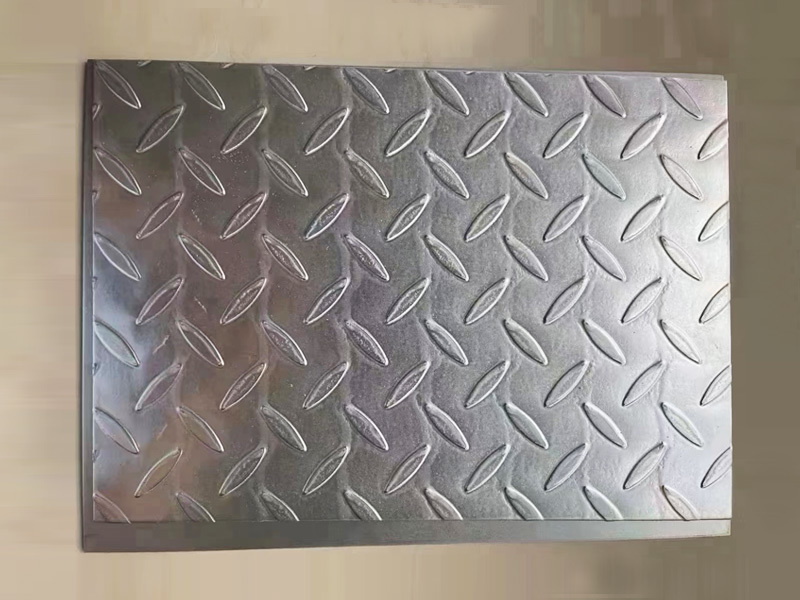 Galvanized patterned sheet
