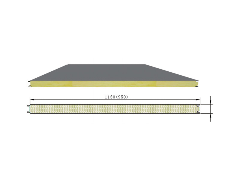 Socket type 950/1150 metal wall panels