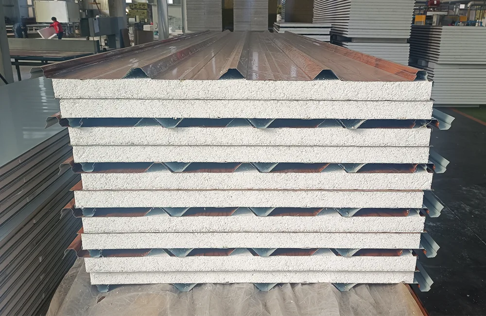 Polyurethane rock wool composite panel