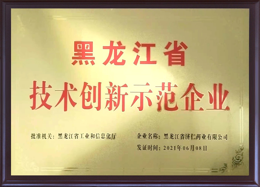 黑龍江省技術(shù)創(chuàng)新示范企業(yè)