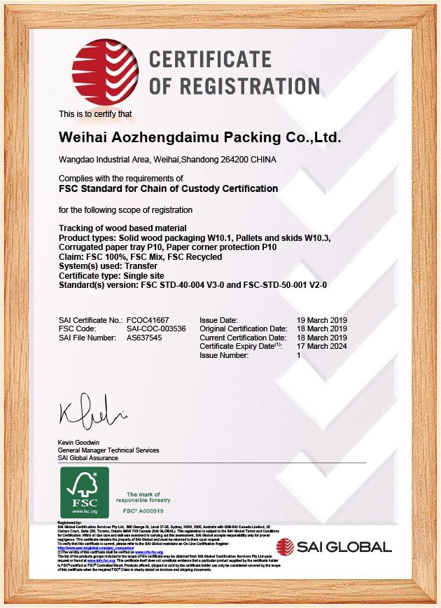 FSC Certificate FSC Certificate