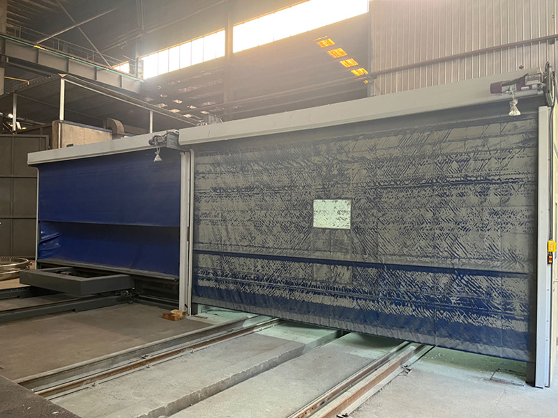 Sandblasting room, zinc spraying room