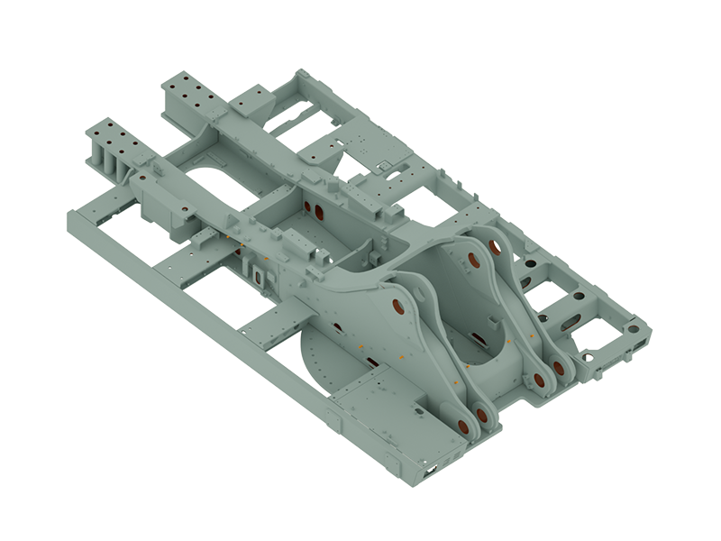 Slewing platform welding assembly