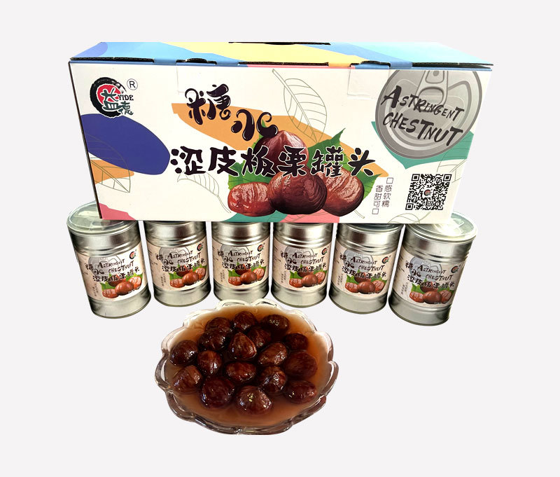 Astringent canned chestnuts